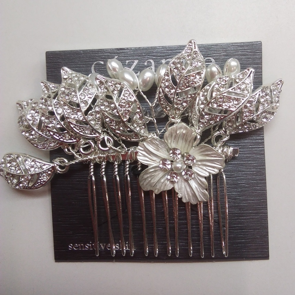 Cezanne New Silver Iridescent Hair Ornament